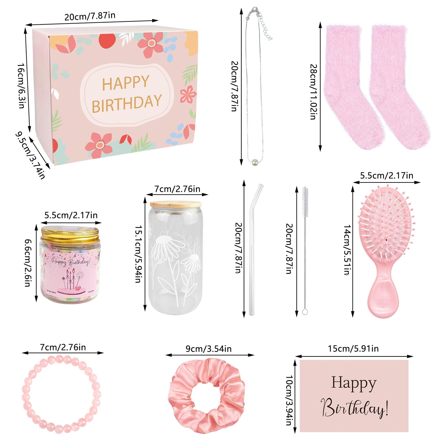 PPXMEEUDC 10 Piece Set Birthday Gifts for Teen Girls Teenage Girls Basket Gift Sets for Her Friend Daughter Sister Niece Granddaughter Women