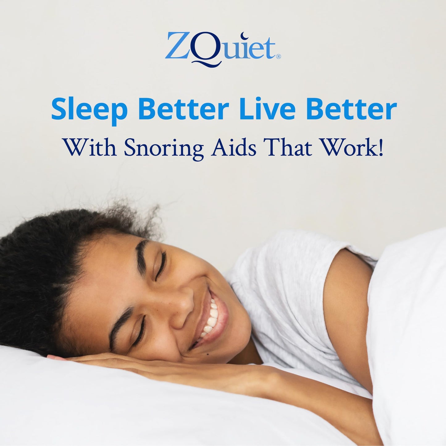 ZQuiet, Anti-Snoring Mouthpiece, Comfort Size #1, Single Refill, Clear, Made in USA, BPA-Free, Medical-Grade Material