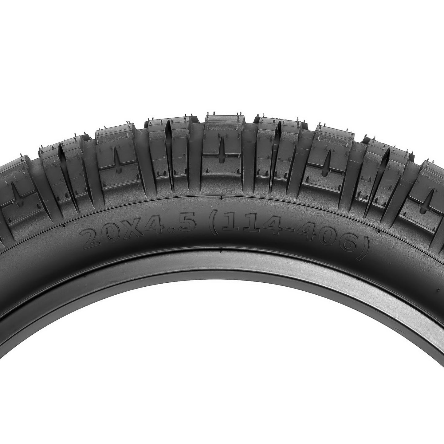 YUNSCM 2-PCS 20" Heavy Duty Fat E-Bike Tires 20 x 4.5/114-406 Compatible with 20x4.5 20X4.5 All-Terrain E-Bike Bicycle Tires (Y-531)