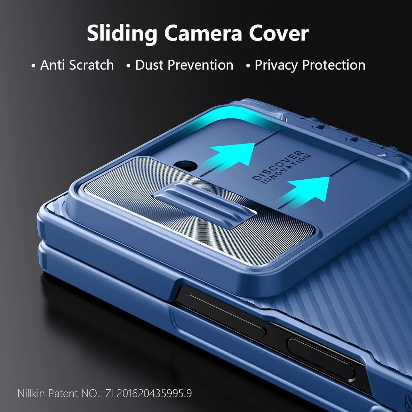 Nillkin For Galaxy Z Fold 6 Case With S Pen Holder, Built-In Screen Protecter & Slide Lens Cover & Metal Kickstand & Hinge Prote
