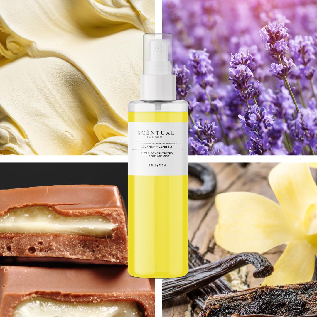 Luxury Perfume Oil, Ultra-Concentrated Women Roll-On Fragrance Oil, Lavender Vanilla Gourmand Long Lasting Rollerball Travel Mini Perfume, Vegan, Alcohol & Cruelty Free 10ml (Lavender Vanilla)