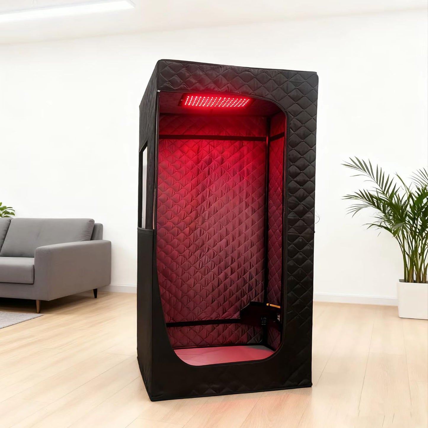 TaTalife Upgraded Hot Air Sauna, Portable Dry Wind Saunas with 660nm Red Light Lamp, Time & 165℉ Temperature Remote Control, Upgraded Comfortable Chair