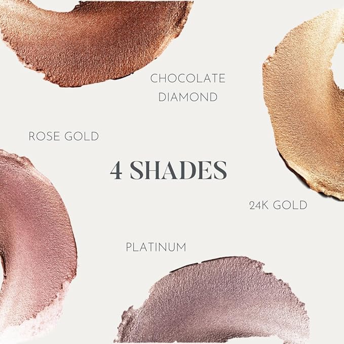 dome BEAUTY Eye Jewels 24-Hour Eye Shadow Vegan, Cruelty-Free Long-Lasting Cream Eyeshadow, Radiant Finish Eye Makeup for All Skin Tones, Easy-to-Blend, Smudge-Proof, Rose Gold .15 fl oz