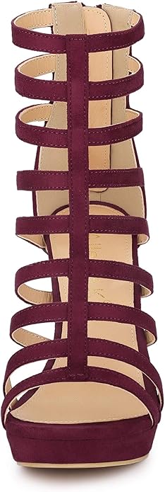 Allegra K Women's Stiletto Platform Heels Strappy Gladiator Heel Sandals