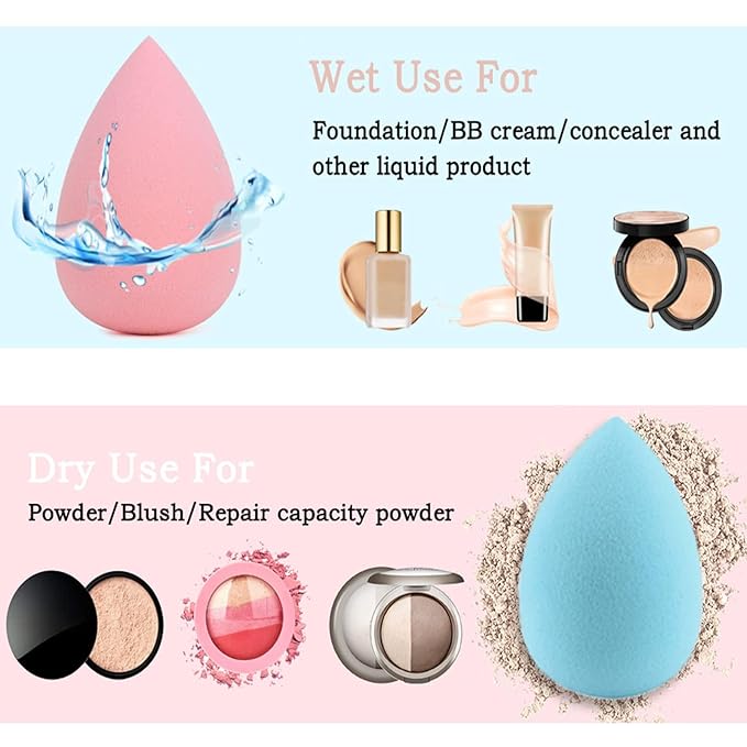 Makeup Brushes DUAIU 15PCs Marble Makeup Brush Set Premium Synthetic Kabuki Powder Blush Contour Foundation Concealer Eyeshadow Brushes with Makeup Sponge Make up Tool A Grey