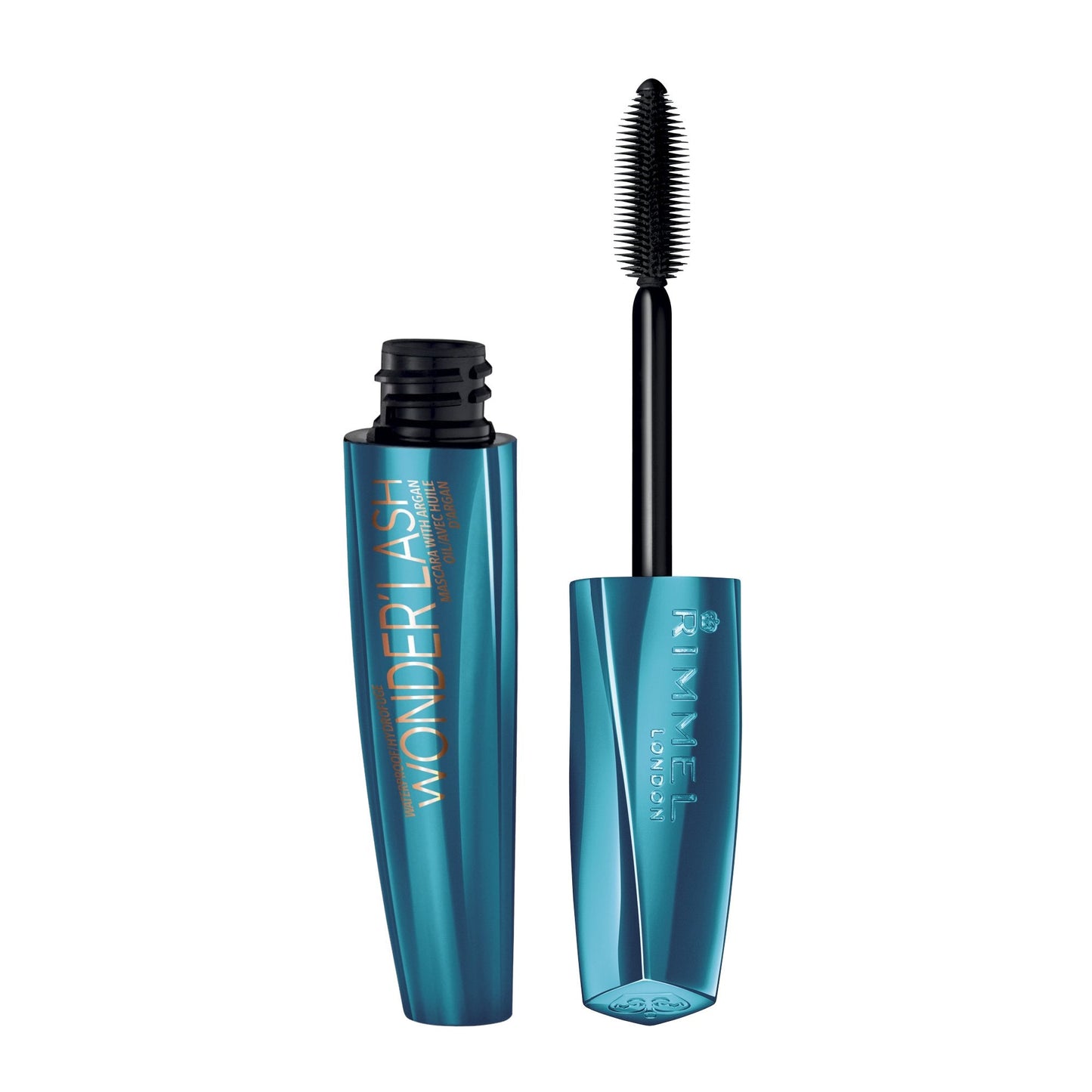 Rimmel London Wonder'Lash Mascara, Conditioning, Lightweight Feel, Waterproof, 001, Waterproof Black, 0.2oz