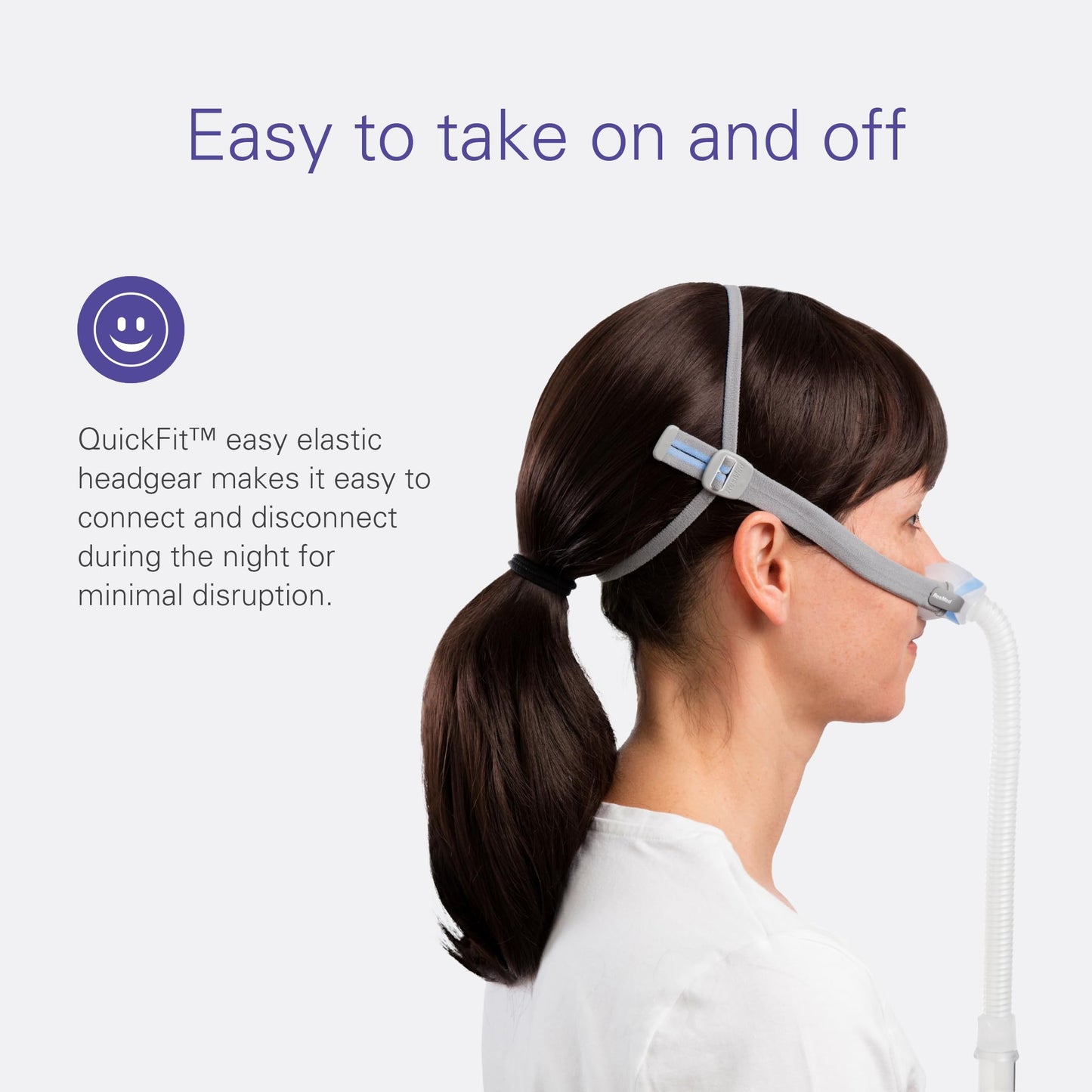 Resmed AirFit N30 Adjustable Replacement Headgear - Quick-Fit Design - CPAP Headgear - Replacement CPAP Accessories - 1 Size