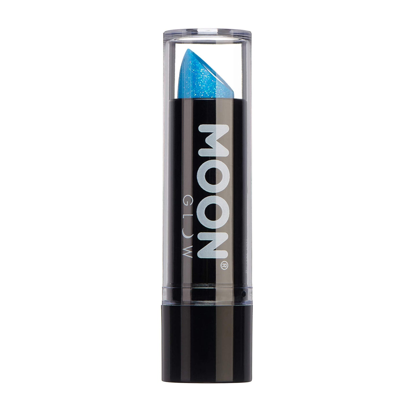 Moon Glow - 5g Neon UV Glitter Lipstick - Blue - Glows Brightly Under blacklights
