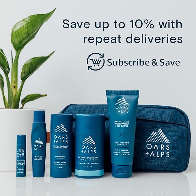 Oars + Alps Deodorant for Men & Women, Aluminum Free Deodorant for Men, Dermatologist Tested, Clean Ingredients, Non Toxic, Vegan, Long Lasting, Odor Protection, Variety Pack 3pk, 2.6oz