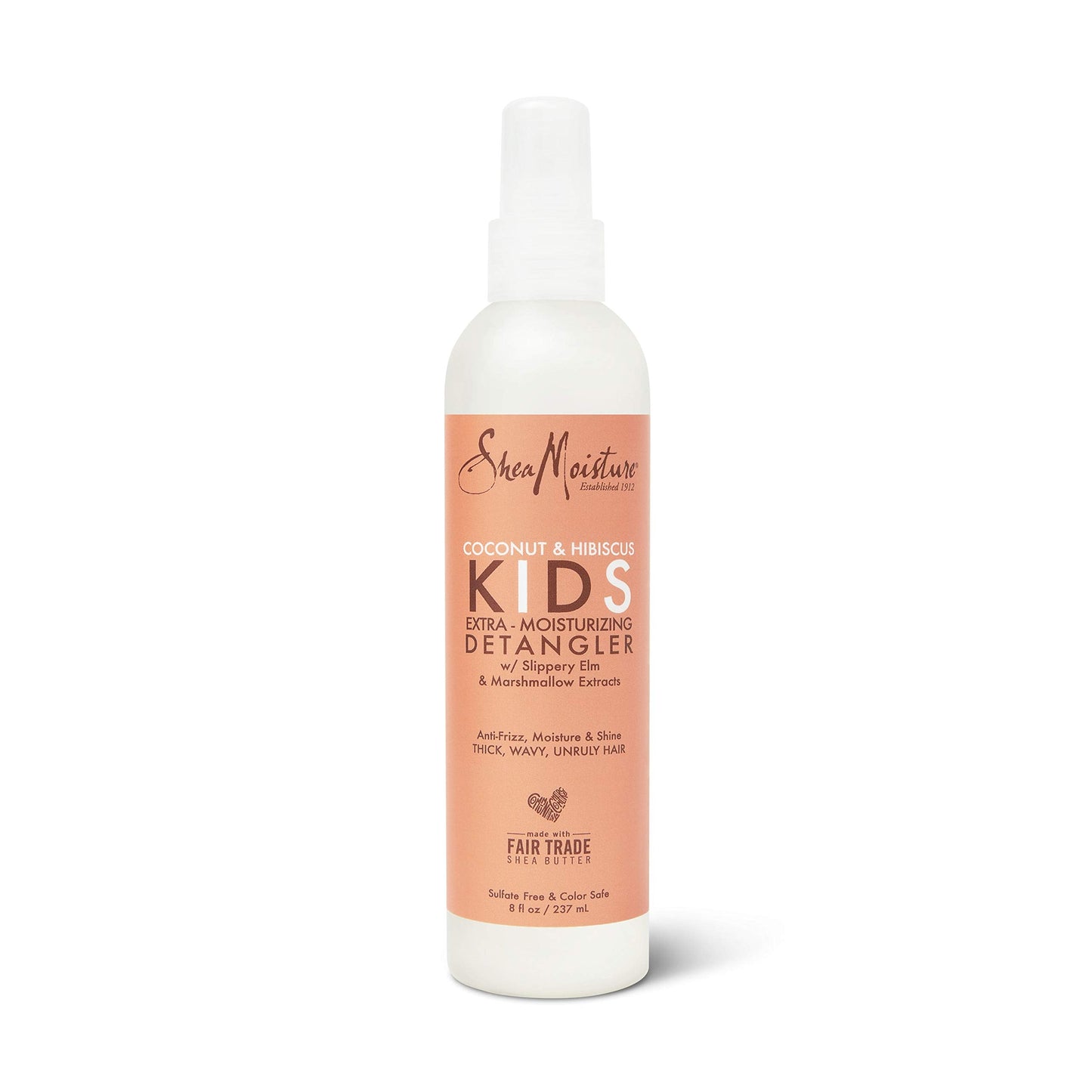 SheaMoisture Kids Extra Moisturizing Detangler, 2-In-1 Curl & Shine Coconut Hibiscus Shampoo & Conditioner, and Curling Butter C