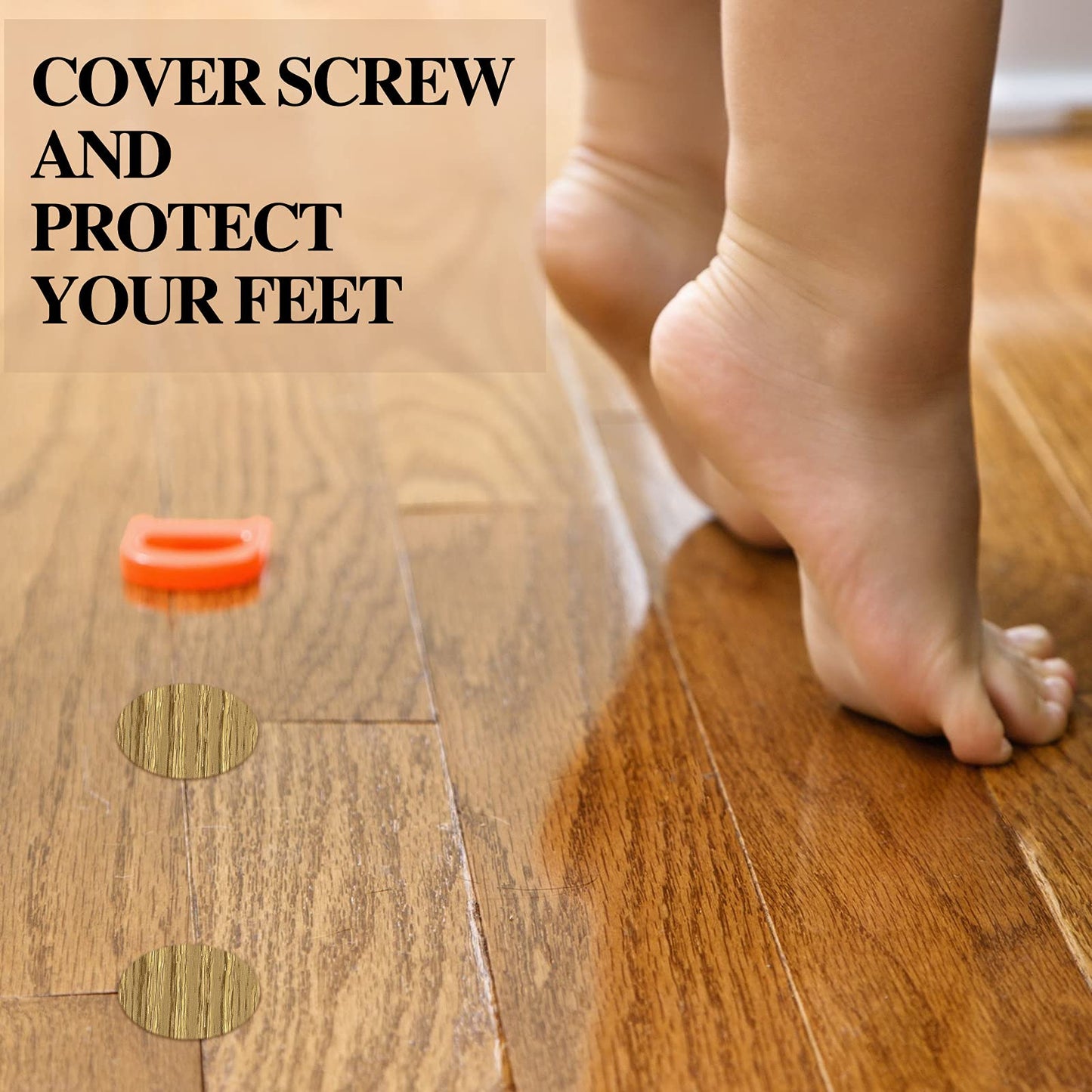 Tenare 648 Pieces Adhesive Screw Hole Cover Stickers Wood Grain Furniture Stickers 12 Colors Waterproof Screw PVC Cover Caps for Wall Cabinets Desk Repairing(Classic Style)
