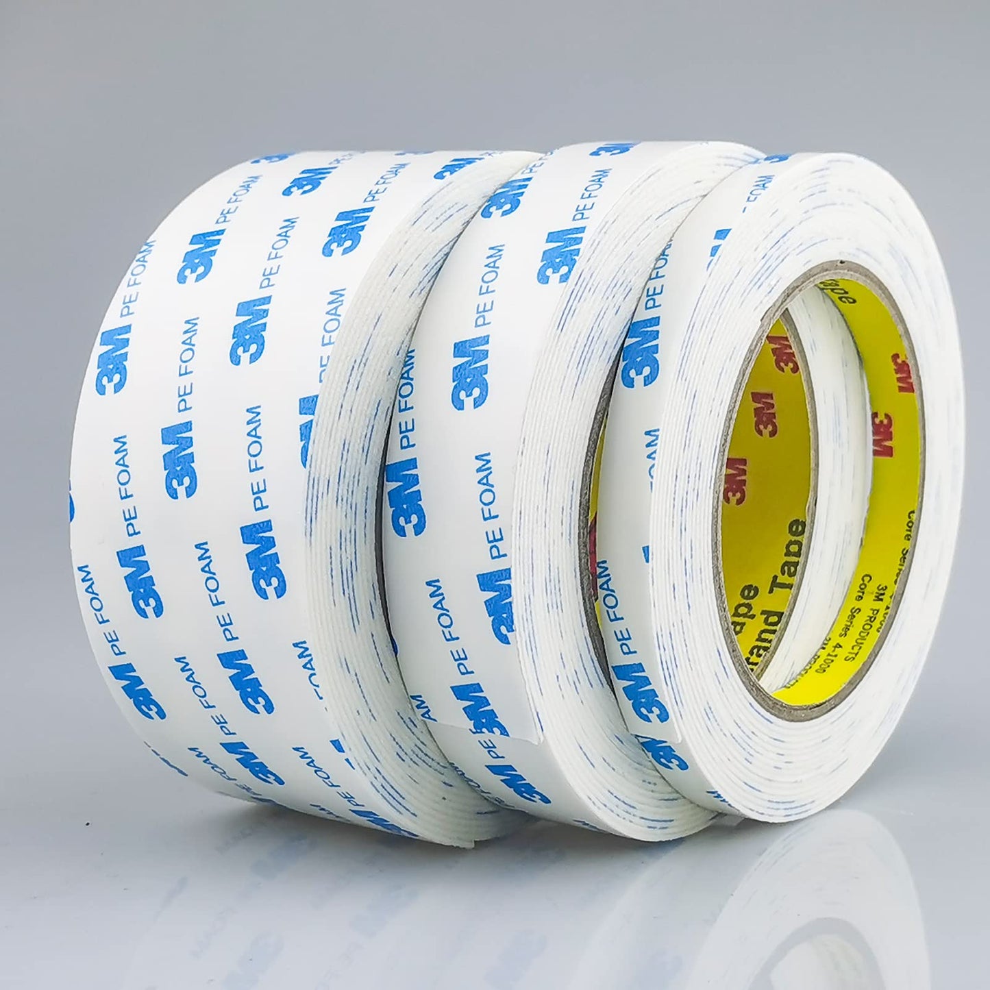 Hasaky Double Sided Tape 1in x 16.5ft, Mounting Tape Heavy Duty, Removeable PE Foam Tape Strips, Strong Adhesive Tape Waterproof Free Damage for Paint Wall Picture Hanging Poster