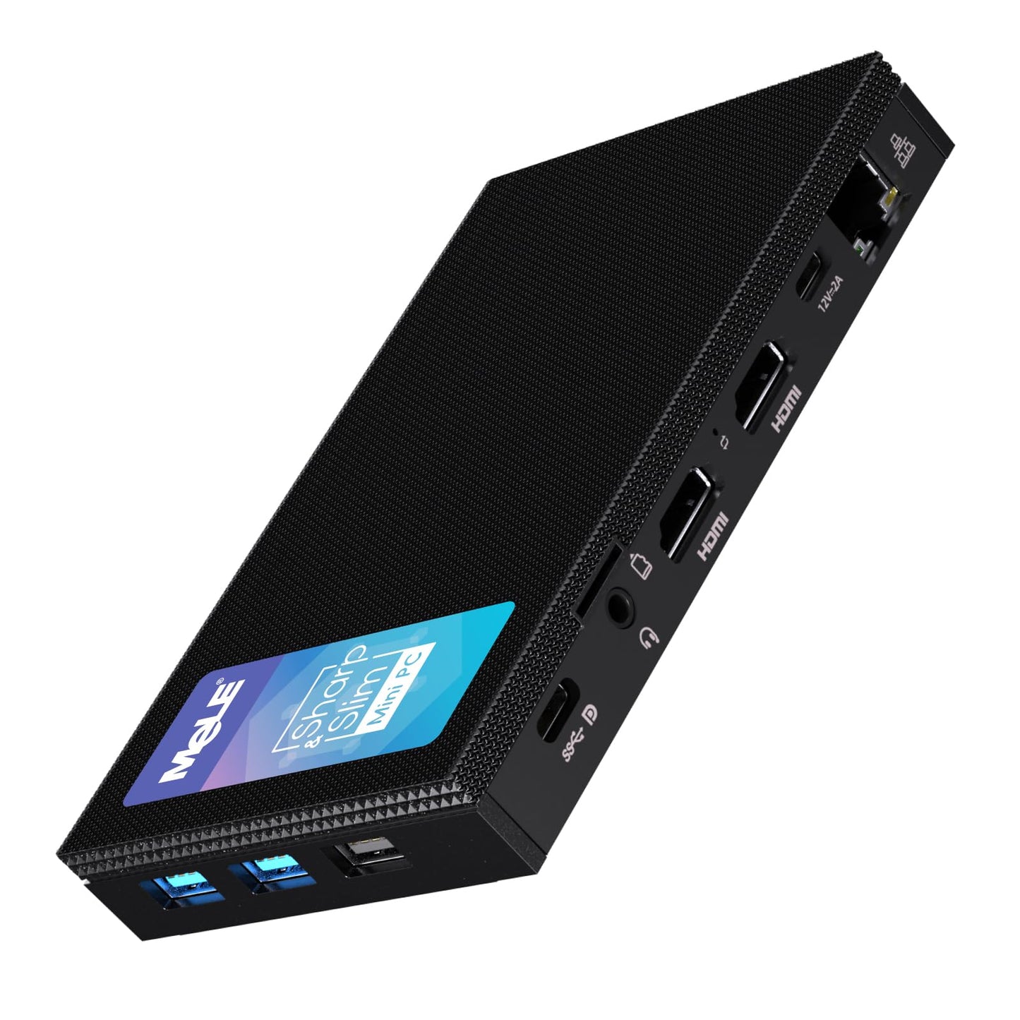 Mele Quieter4C Fanless Mini Pc 16Gb Ram 512Gb Storage Micro Pc Alder Lake N100(Up To 3.4Ghz) Usb-C 2 X Hdmi 4K@60 Triple Display