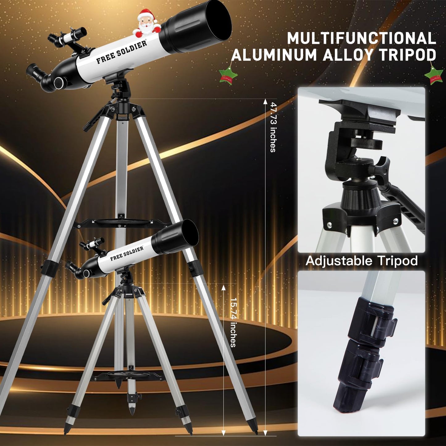Telescopes for Adults High Powered, 700x90mm AZ Astronomical Professional Refractor Telescope for Beginners Astronomy with Advanced Eyepieces, Cool Astronomy for Christmas, White