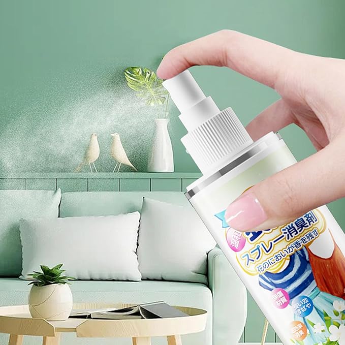 Clothes Freshener Spray,100ml Washless Odor Remover - Flower Scent Fabric Refresher,for Down Jacket Garment Care Shoe Hat Sofa Travel Home Winter