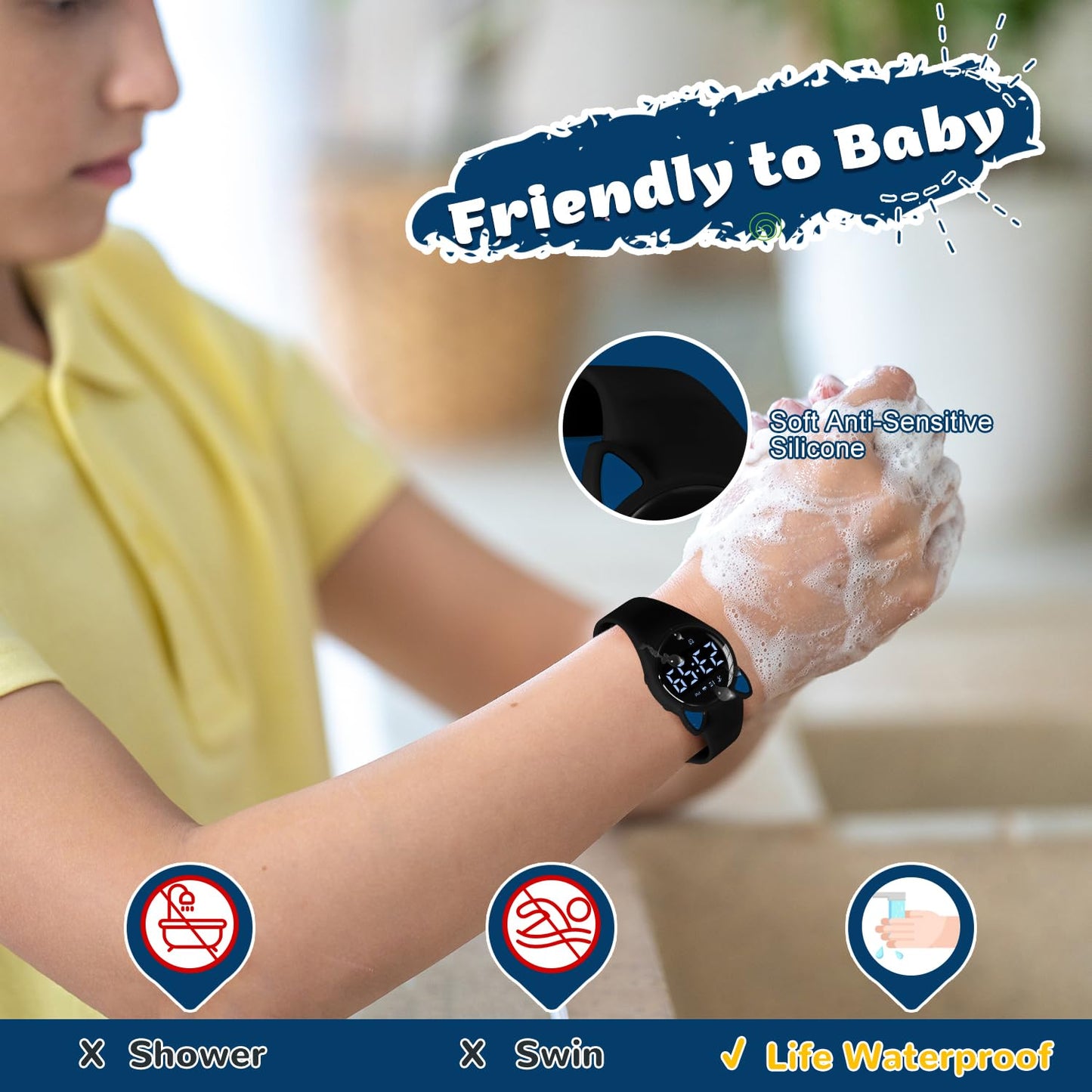 Timever Kids Digital Watches for Girls Boys, Sports Watch with Fitness Tracker, Pedometer, Alarm Clocks, Stopwatch, No App Needed & Waterproof Kids Watch, Gift for Teens Girls Boys Ages 5-14
