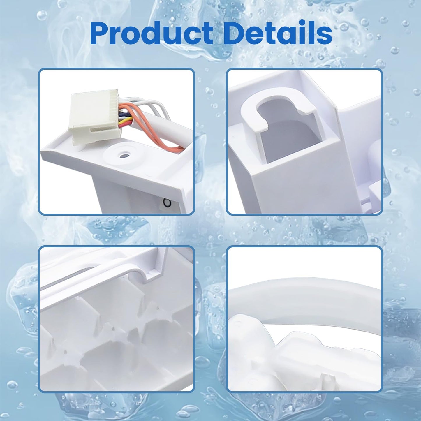 5989JA1005G Refrigerator Ice Maker Assembly, OEM Upgraded Replacement, Compatible with LG & Kenmore Refrigerator Models, for Household and Commercial Use