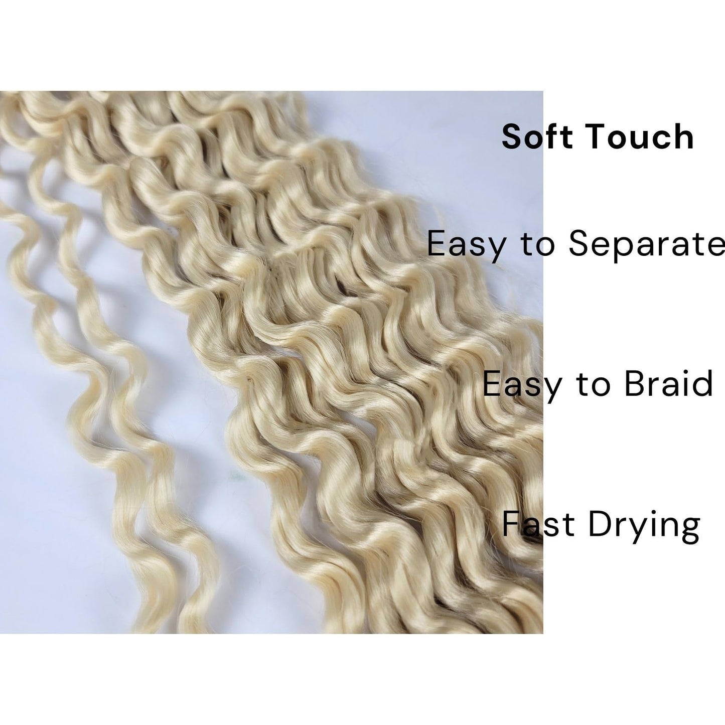 Blonde Braiding Hair Pre stretched for Boho Braids Pre stretched Boho Braiding Hair