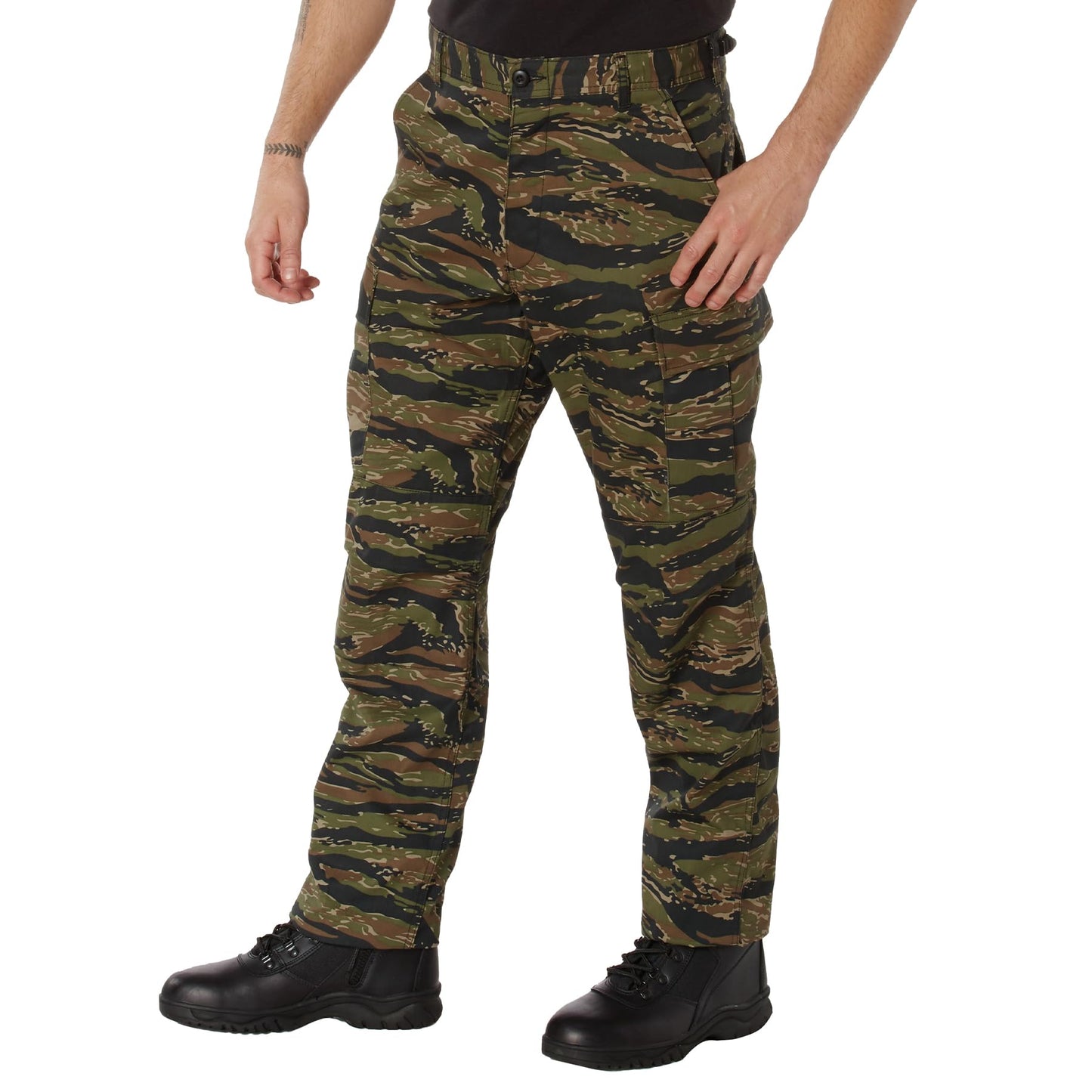 Rothco Camo Tactical BDU Pants - Timeless Style for Ultimate Performance, Tiger Stripe Camo, L