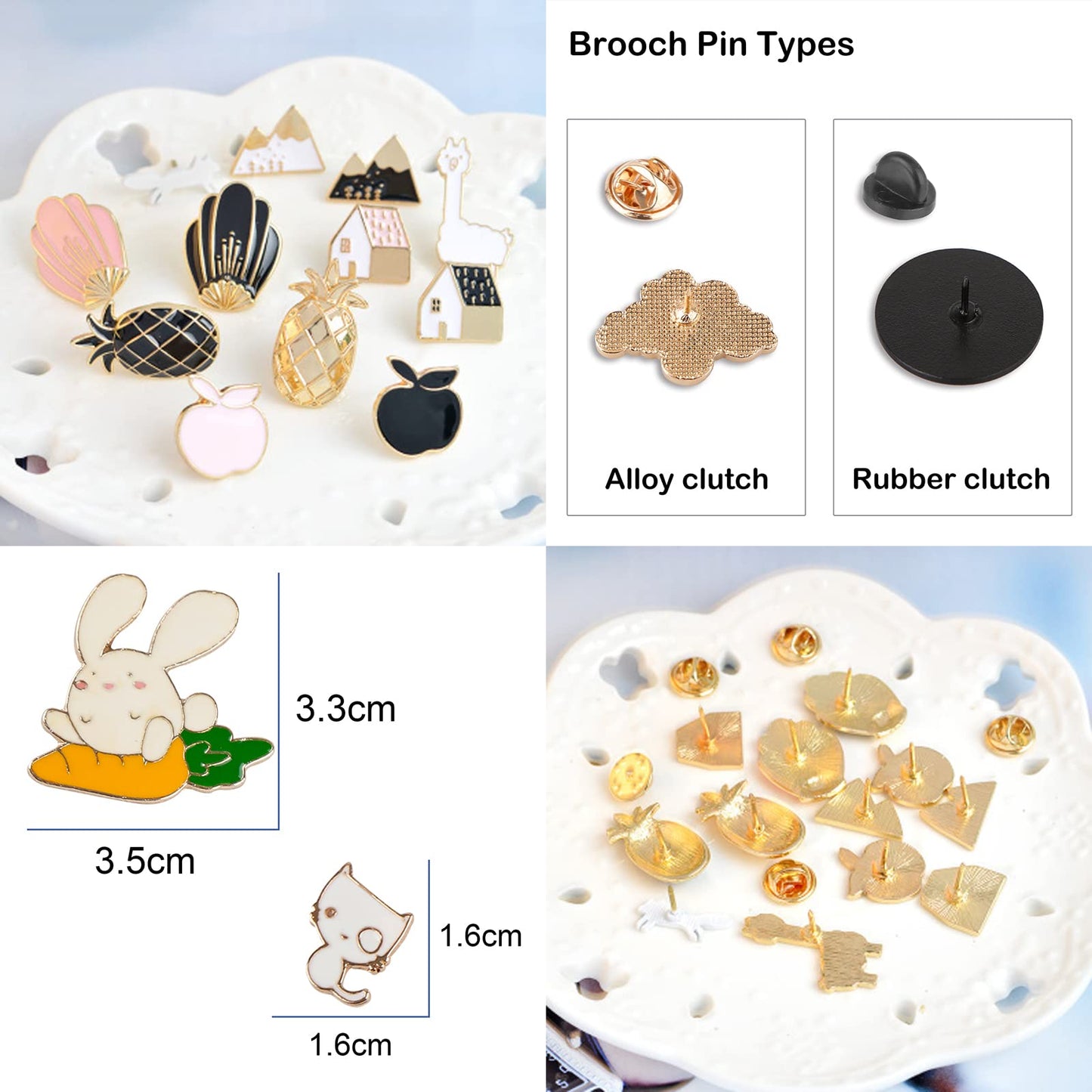 Mixed Enamel Lapel Brooch Pin Set 20 Pieces | Decoration for Backpack, Hat and Jacket | Birthday Christma Holiday Gift for Frien