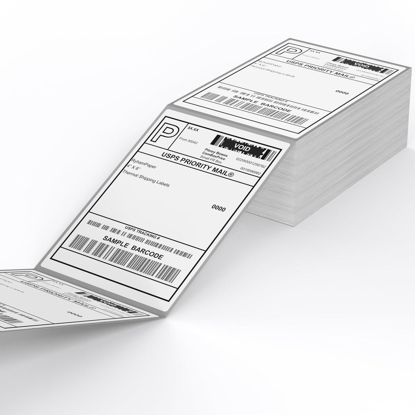 Direct Thermal Label-Shipping Label 4x6-NefLaca Thermal Printer Sticker 4"x6",Compatible with Rollo,Nelko,Zebra. MUNBYN Printer(Pack of 500 Labels)