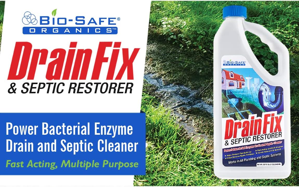 Bio-Safe Organics - Septic Tank Shock - Small Combo Drainfix & Small BOSS package - Patented Exxon Valdez Septic Tank Treatment - Septic Maintenance