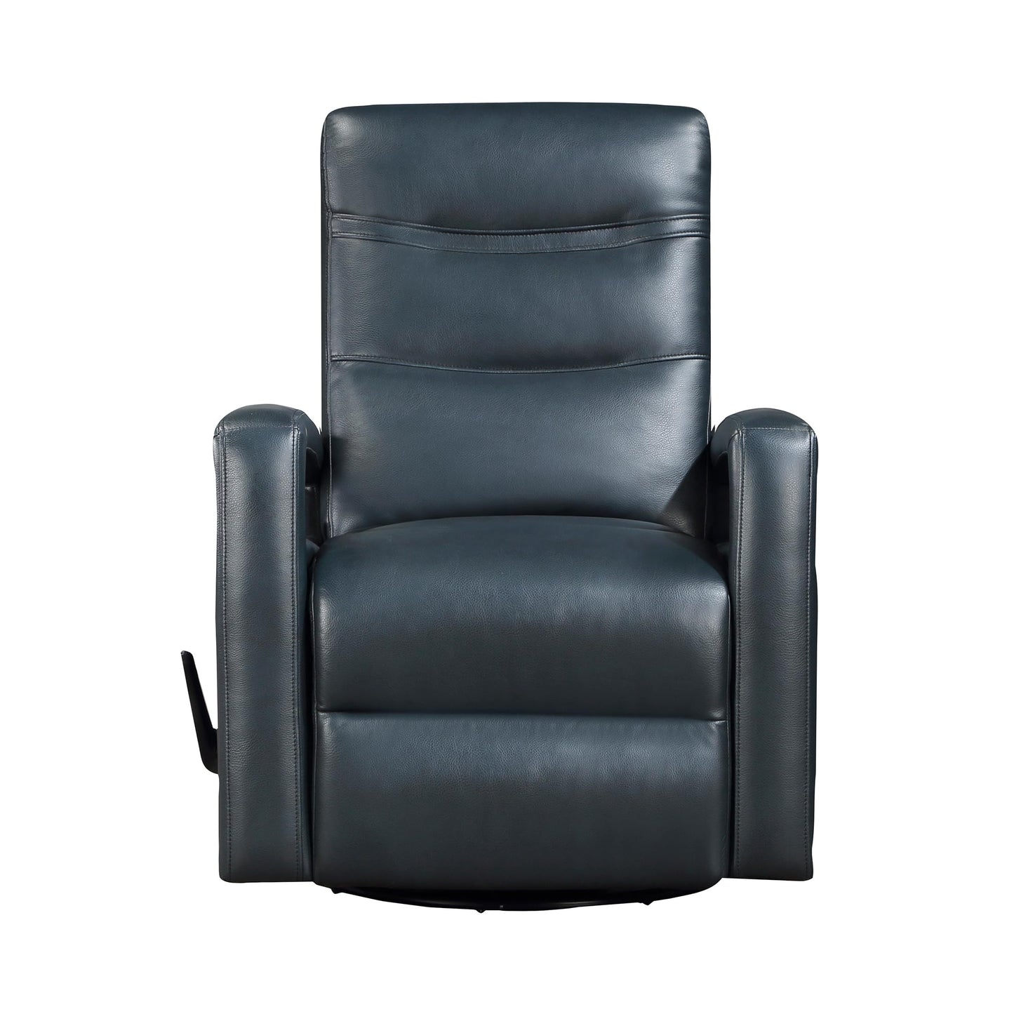 Lexicon Swivel Glider Recliner Chair Living Room Reclining Sofa Chair, Home Theater Seating, Manual Recliner Sofa Chair with Lever for Living Room/Office/Apartment, Navy Blue