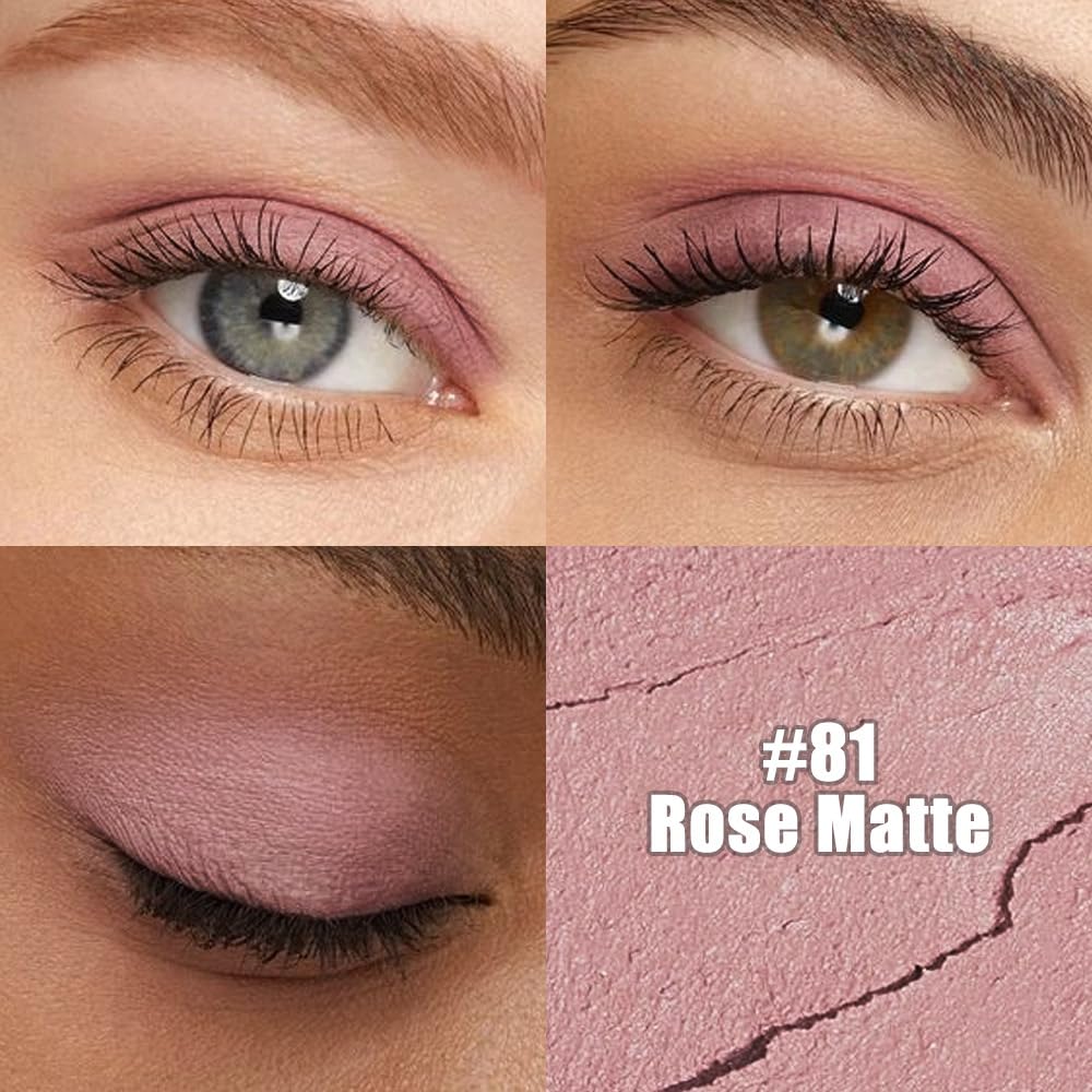 evpct Mauve Matte Cream Eye Shadow Sticks Brightener Pencils for Women, Longwear Mauve Silky Eyeshadow Applicator Stick Pen Wate