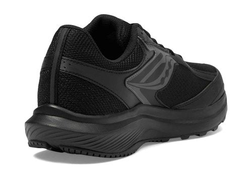 Saucony Men's Cohesion 17, Black/Black/Black, 14