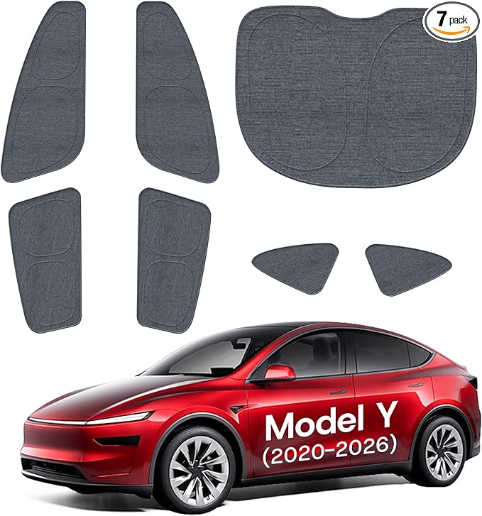 SUMK Universal Side Window Sunshade for Tesla Model Y (Juniper) Accessories [100% Sun Protection] Perfect Camping & Privac...