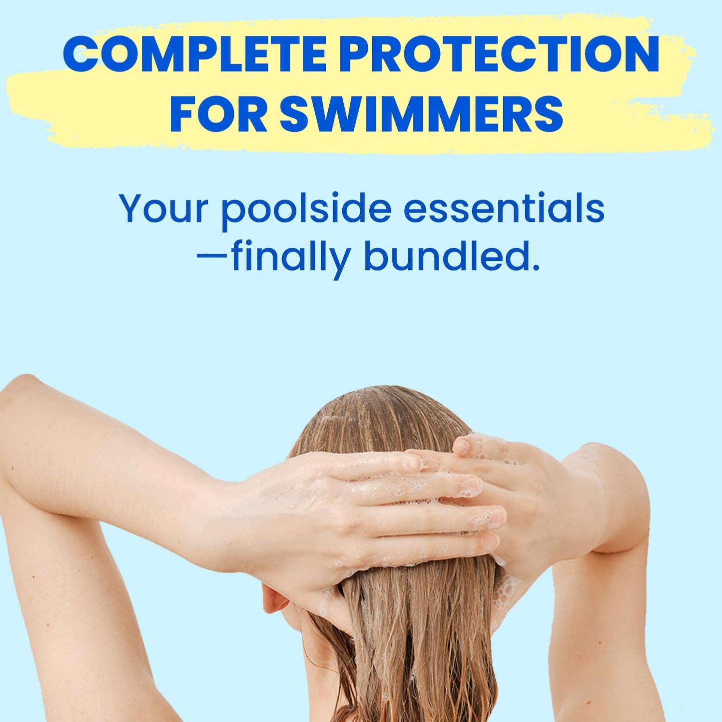 AQUA GUARD Swimmers Essential Hair Protection Bundle | Prevents Chlorine Damage + Softens Hair While Swimming | Color Safe, Leav
