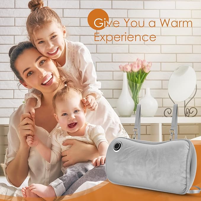 Rechargeable Hand Warmers, Portable Graphene Heated Gloves Handwarmers Bag with 10000MAH Power Bank&3 Heat Modes, Fast Electric Heating Pad Pouch Muff for Men,Pain Releif,Gift, Golf,Camping&Fishing