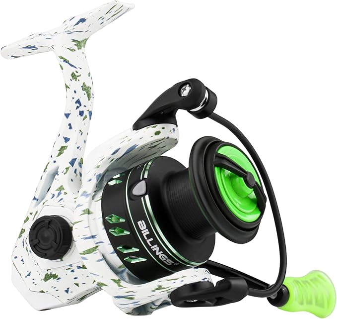 RUNCL Spinning Reel – Billings 5.2:1 Gear Ratio, Max Drag 22.05 LB, Lightweight, Interchangeable Left/Right Hand, Ideal fo...