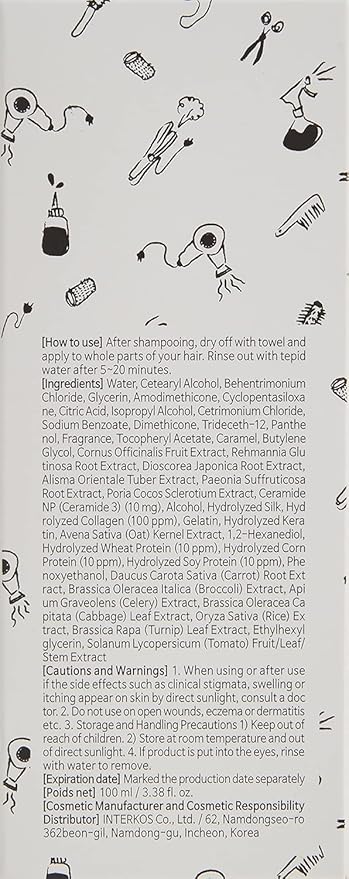 Elizavecca Milky Piggy Collagen Ceramide Coating Protein Treatment, White, 3.38 Oz