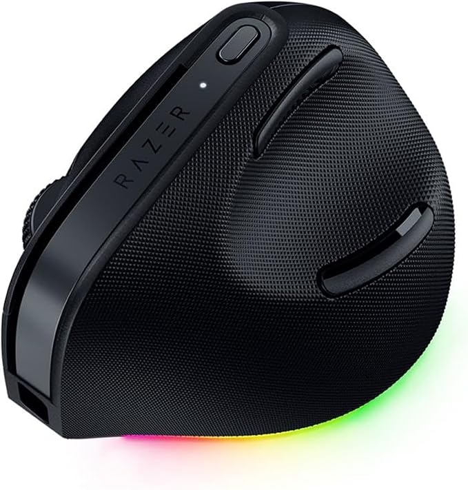 Razer Pro Click V2 Vertical Wireless Mouse: 6 Button Ergonomic Design - One Click AI Prompt - Supports Windows & Mac - Mul...