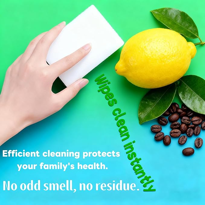 10 Pcs/lot Extra Large Magic Sponge Eraser Multi-Functional Melamine Foam Cleaner for Kitchen, Bathroom, Bathtub & Sink Cleaning, No-Scratch Scrubber Pads, Cleaning Sponges for Household Surfaces