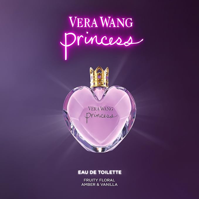 Vera Wang Princess Eau de Toilette 1.7 fl oz (Pack of 1), Notes of Apple, Quava, and Vanilla, Women's Fragrance, Long Lasting, Everyday Fragrance, Travel Size