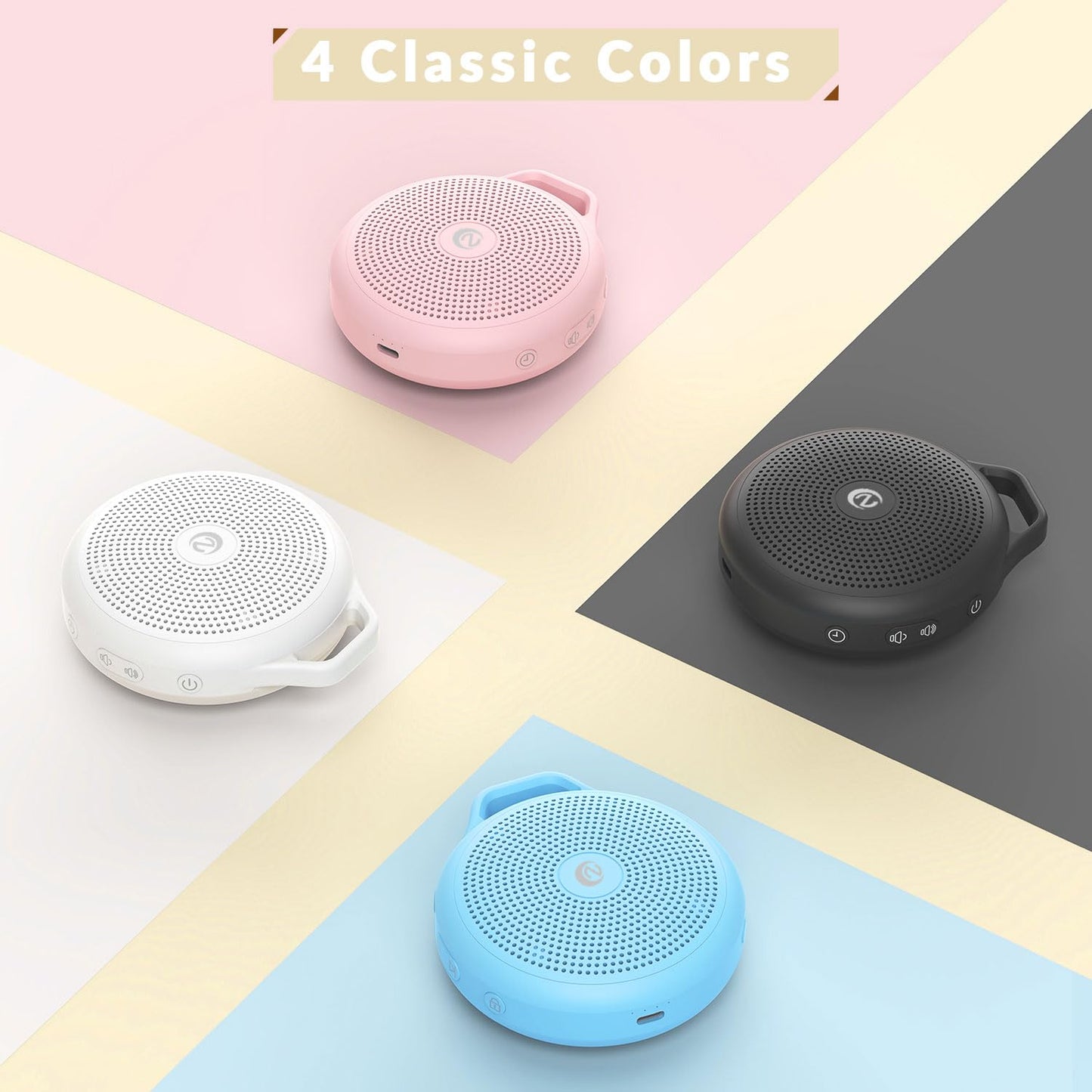 Nytpal Portable White Noise Sleep Sound Machine for Home and Travel. Perfect for Your Sleeping Baby with a dimmable Night Light and Long Battery Life. Baby Essential Adult/Child Lock Feature