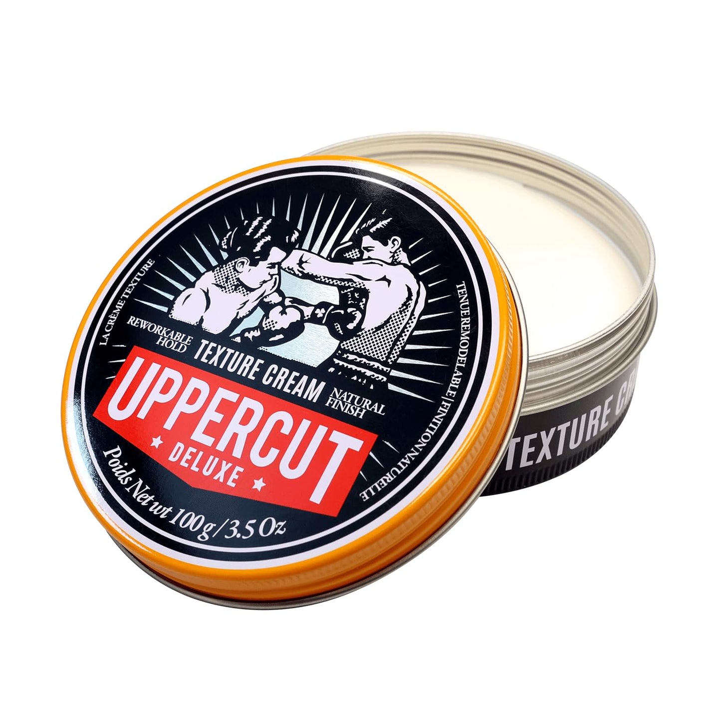 UPPERCUT DELUXE Texture Cream -Flexible, Reworkable Styling Cream for Men - Natural Matte Finish, Pliable Hold, Lightweight Hair