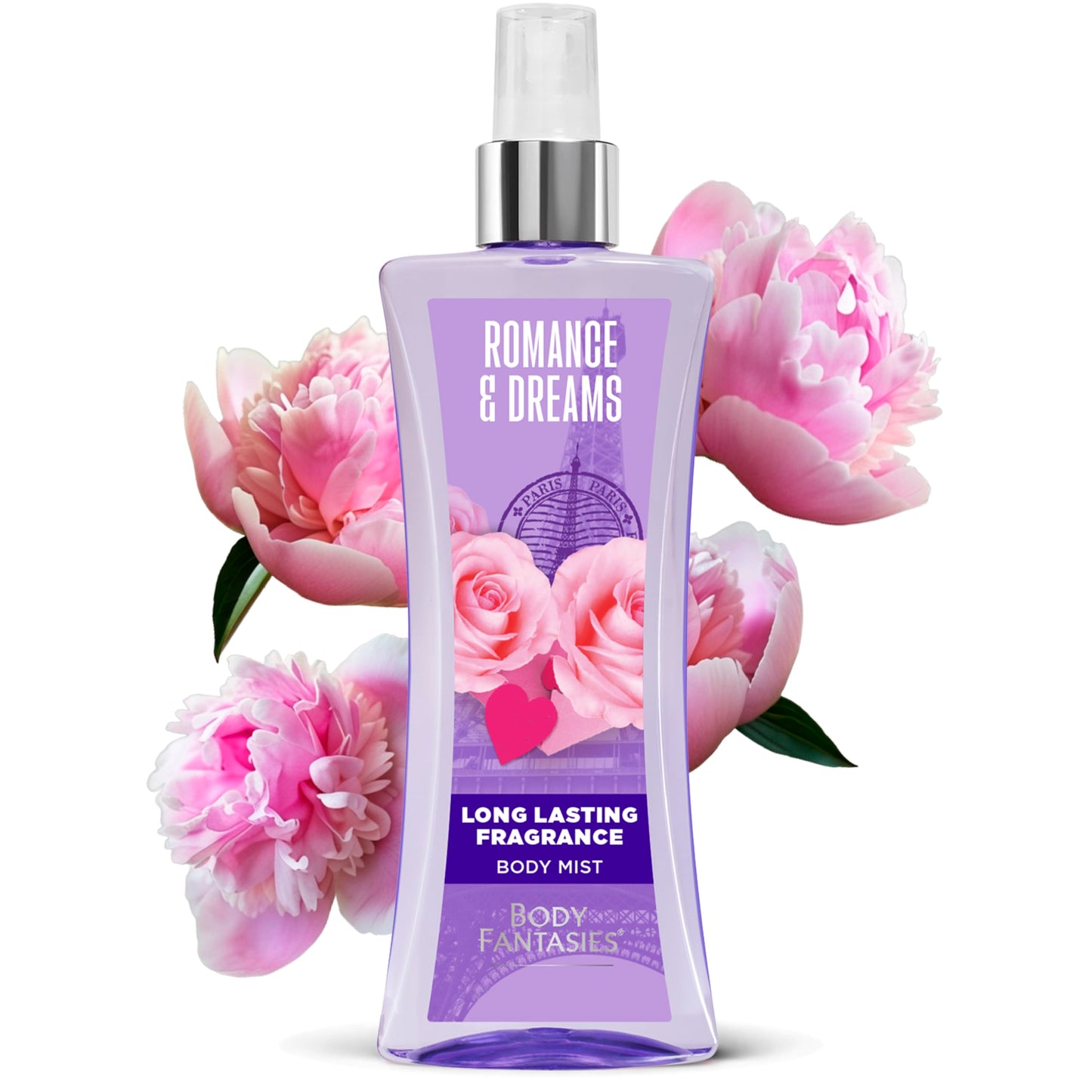 Body Fantasies Signature Fragrance Body Spray, Romance & Dreams, 8 fl oz (Pack of 2)