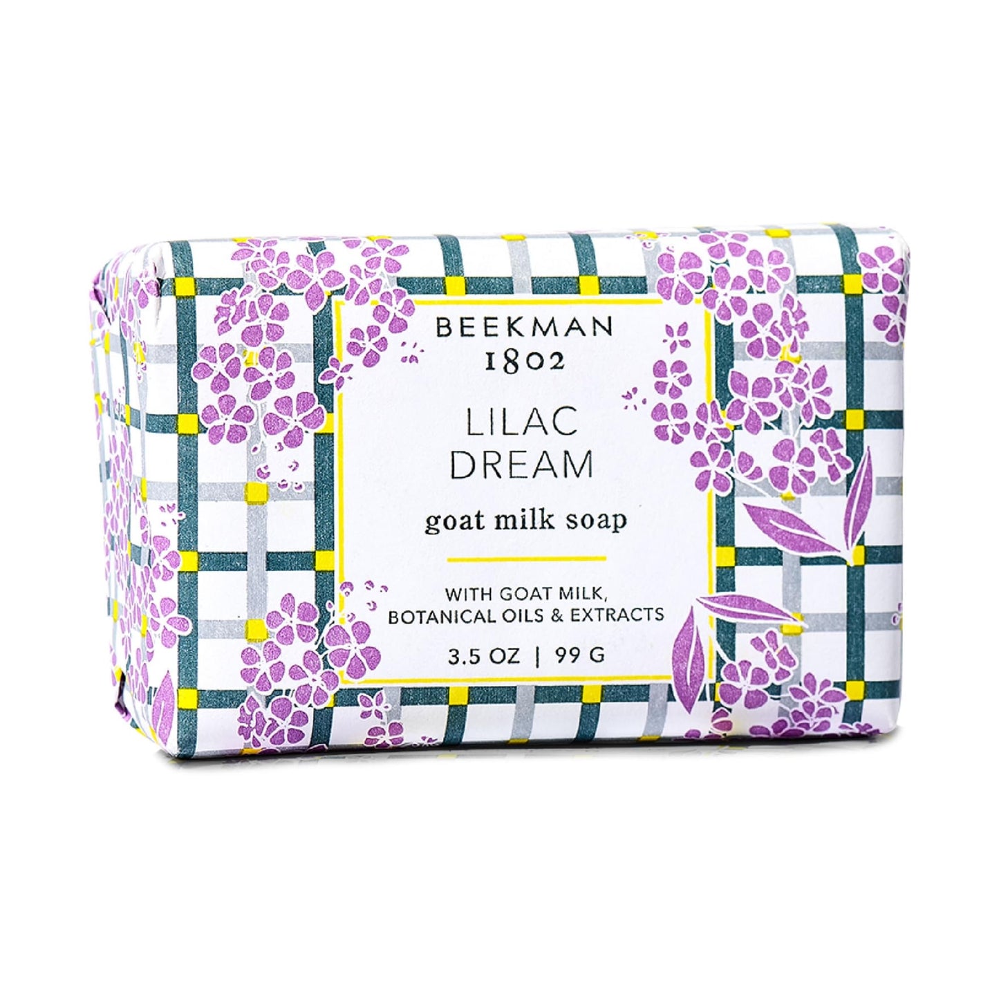 Beekman 1802 Lilac Dream Goat Milk Soap - 3.5 oz Each - Scented - Nourish, Moisturize & Hydrate - 100% Vegetable Soap with Lacti