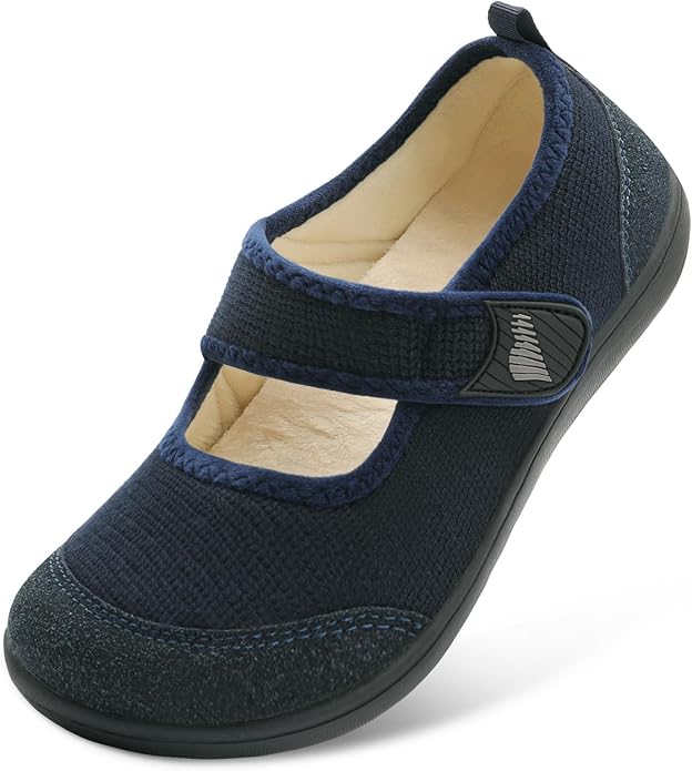 BARERUN Womens Slippers Wide Diabetic Shoes for Women Adjustable House Slippers Swollen Bunions Neuropathy House Shoes Sta...