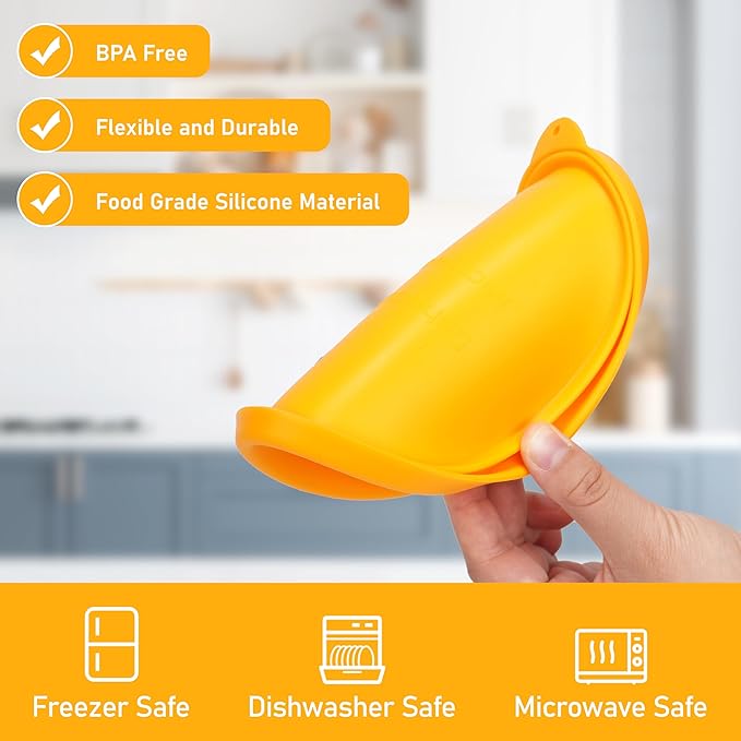 4 Cup Silicone Replacement Lids Storage Cover for Anchor Hocking Glass Bowls (Container not Included) 4 Pack Microwave, Dishwasher and Freezer Safe