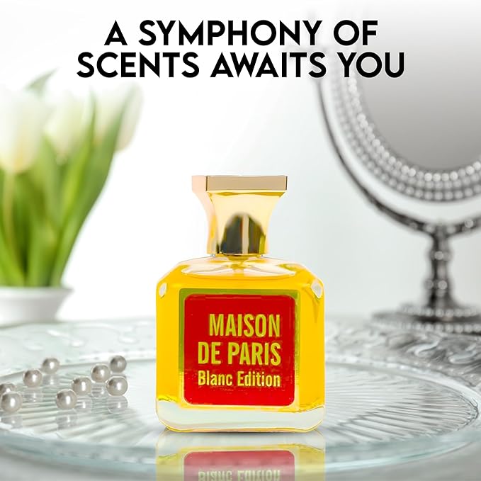 4-Piece Women's Perfume Set with 10ml Rollerball, EDP Collection, Variety of Fragrances,Long Lasting Fragrance (First Lady/Very Seductive/Maison De Paris Blanc/Valentine Rouge)