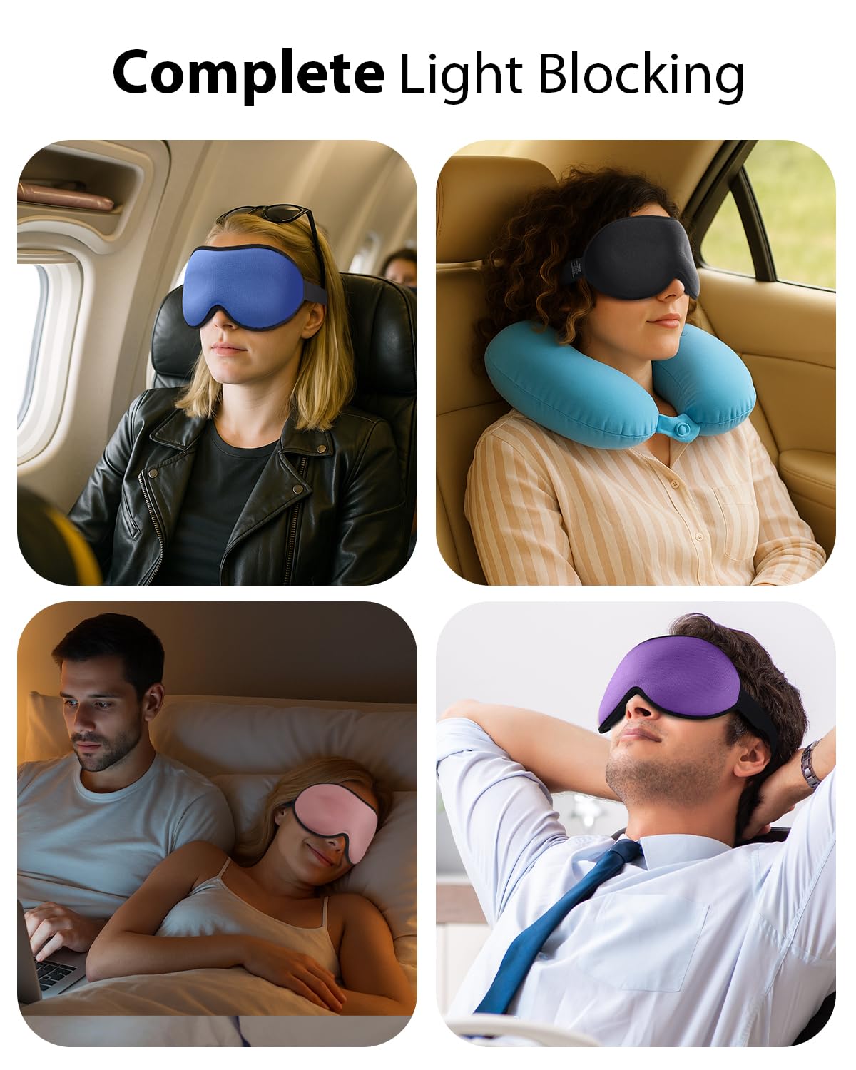 MABAO Weighted Sleep Mask - 100% Blackout Eye Mask for Sleeping for Women Men, 3D Contoured for Lash Extension, Zero Eye Pressure Memory Foam Cover, Soft Gentle Pressure Blindfold for Travel - Pink