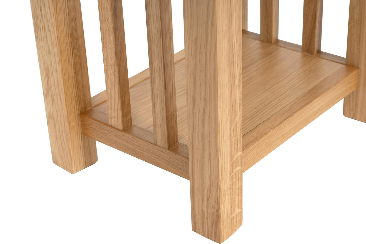 Delex Small Tables for Living Room Side Table with Storage Solid Oak Wood End Table for Sofa Couch and Bed Tea Coffee Table