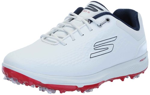 Pro 6 Waterproof Golf Shoe White/Navy/Red