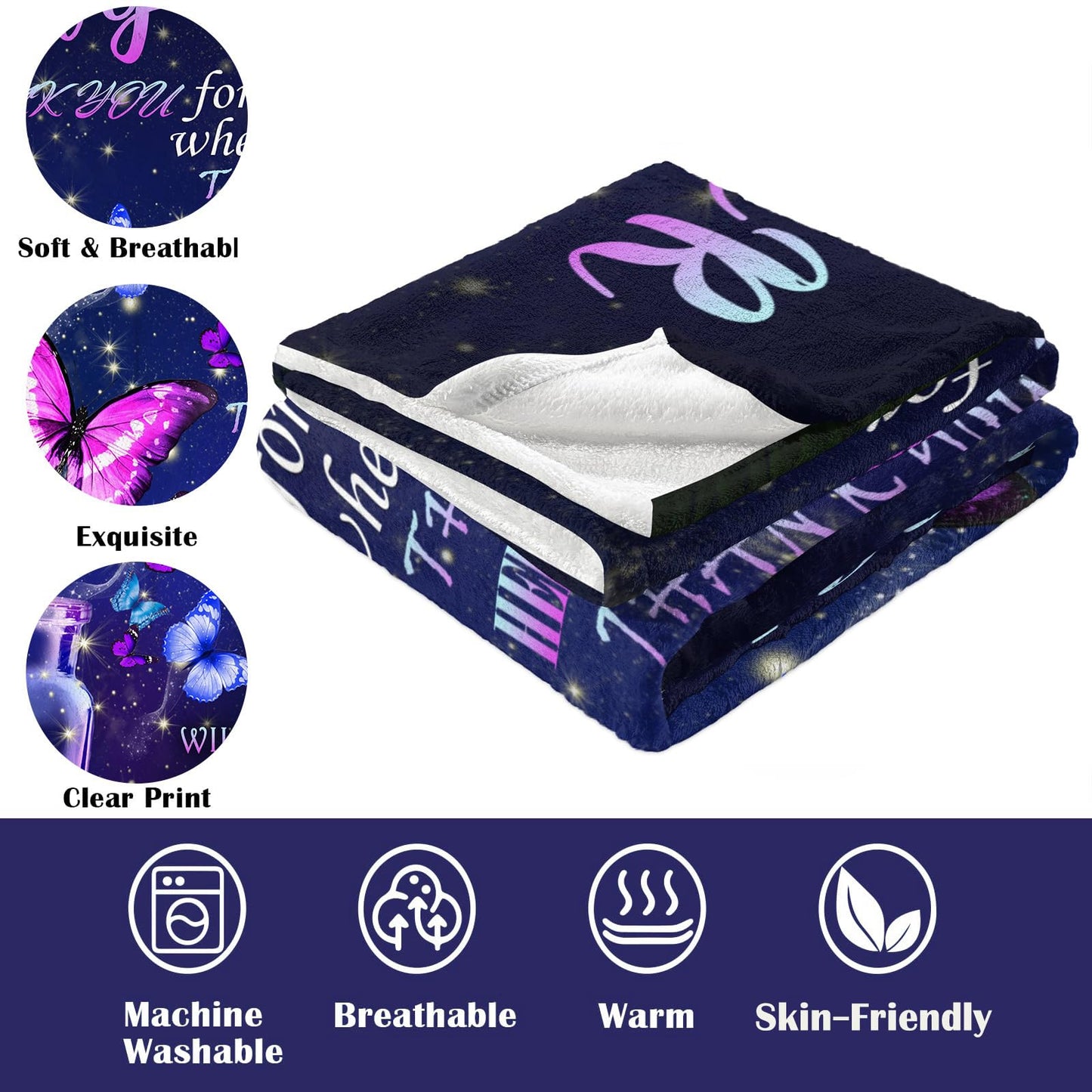 CUDEVS Sister Birthday Gift Ideas, Birthday Gifts for Sister, Birthday Gift for Sister, Sister Birthday Gifts,Sister Blanket 60" x 50"