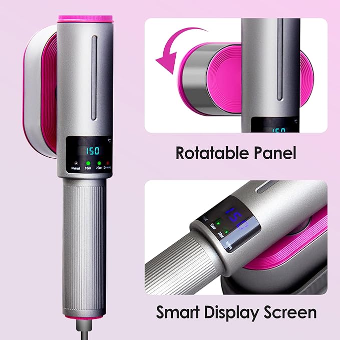 2-in-1 Steamer & Iron for Clothes, 1200W Portable Handheld Garment Steamer, 15s Fast Heat-Up, Quick Wrinkle Removal, Dry & Steam Ironing, for Home & Travel (110V) (Silver&Purple)