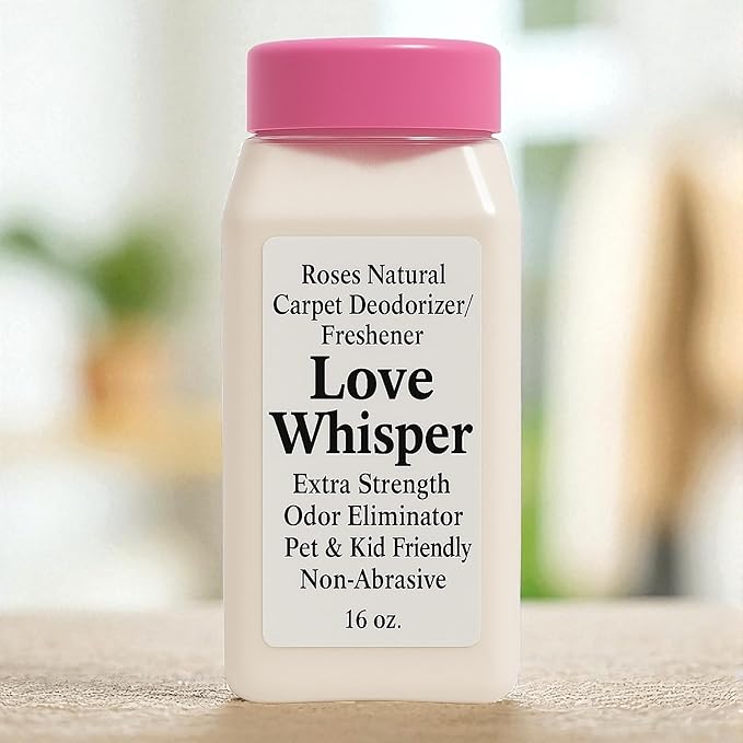Carpet Deodorizer and Freshener, Extra Strength, Pet & Kid Safe, Phthalates-Free Fragrance, 16 oz (Love Whisper)